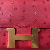  Constance 18 Ostrich Rouge Vif GHW 