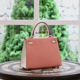  Kelly Hss K25 Epsom Bicolor (Rose Confetti/Blance) PHW 