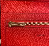  Hermes Wallet Bearn Compact Red GHW 