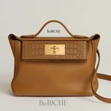  24/24Evercolor calfskin/ matte Mississippiensis alligator and Swift calfskin 