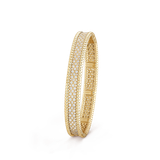  VCA Perlée diamonds bracelet, 3 row 