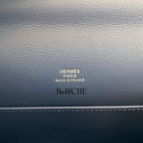  Kelly Pochette KP22 Swift Leather Bleu Agate PHW 