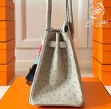  Birkin B25 Ostrich GHW 
