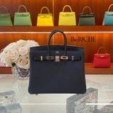  Birkin B25 Togo Noir Black PHW 