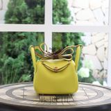  Mini Lindy 20 Clemence Leather Lime GHW 