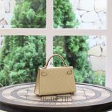  Kelly Mini K20 Ostrich Parchemin GHW 