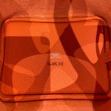  Picotin P18 Clemence Leather Feu Orange PHW 
