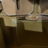  Birkin B25 Sellier Epsom Gold GHW 