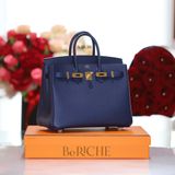  Birkin B25 Epsom Blue Sapphire GHW 