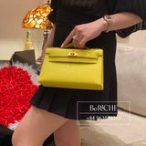  Kelly Pochette KP22 Swift Leather Lime GHW 