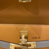  Kelly Hss K25 Epsom Bicolor Toffee/Gris Asphalt GHW 
