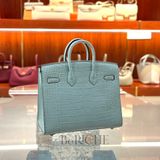  Birkin B20 Crocodile Vert d’eau PHW 