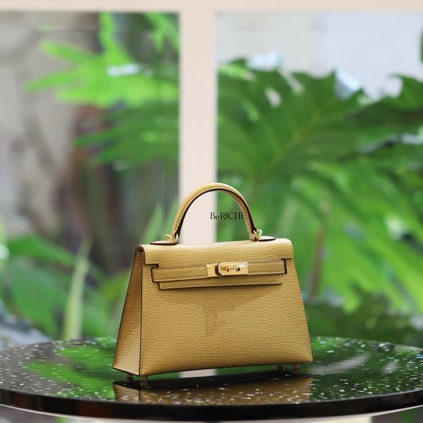  Kelly Mini K20 Metallic Gold Chevre Myzore GHW 