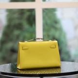  Kelly Pochette KP22 Swift Leather Lime GHW 