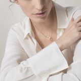  Cartier love Necklace, 2 diamond 