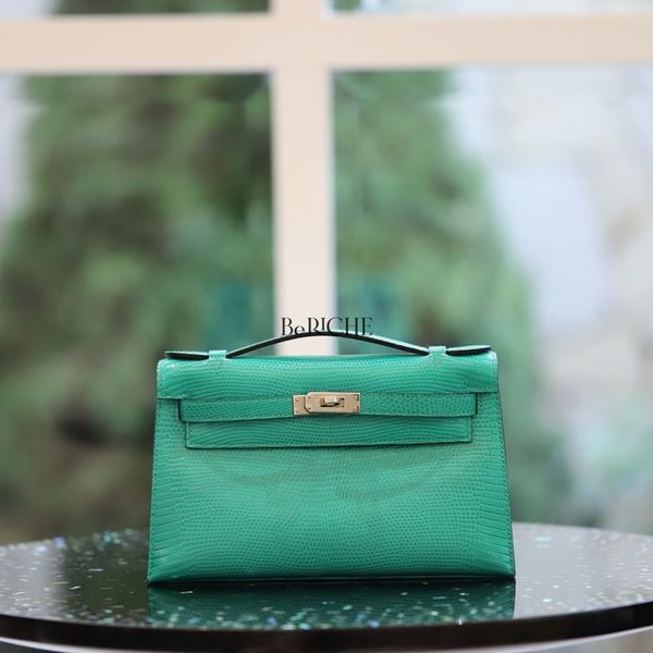  Kelly Pochette KP22 Lizard Menthe PHW 