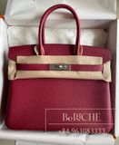  Birkin B30 Togo Rouge Grenat PHW 