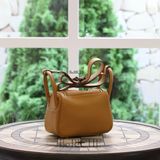  Mini Lindy 20 Clemence Leather Sesame GHW 