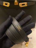  Kelly K25 Epsom Noir Black GHW 