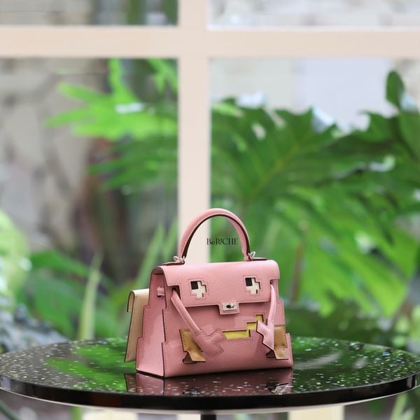 Kelly Dole Picto Mauve sylvestre/Chai/Lime/Nata Epsom leather PHW 