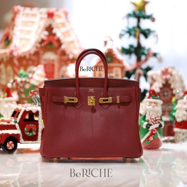  Birkin B25 Togo Grenat GHW 