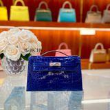  Kelly Pochette KP22 Crocodile Bleu Sapphire 