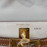  Kelly Mini K20 Epsom Bicolor (Craie/Gold) 