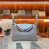  Lindy 26 Clemence Leather Gris Perle PHW 
