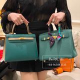  Birkin B25 Togo Malachite GHW 