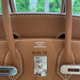  Birkin B25 Togo Gold PHW 