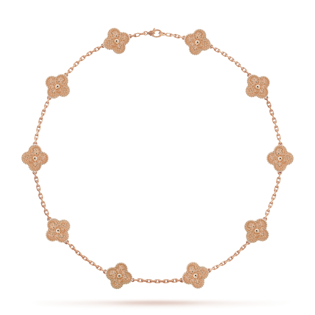 VCA Vintage Alhambra necklace 10 motifs BeRiche