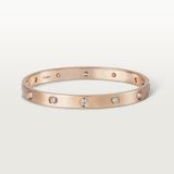  Cartier love bracelet, 10 diamond 