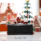  Kelly Cut Crocodile Noir Black GHW 