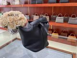  Picotin P18 Clemence Leather Black GHW 