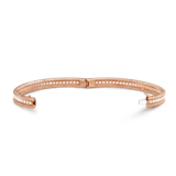  VCA Perlée diamonds bracelet, 1 row, medium model 