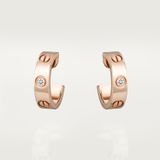  Cartier love earrings, diamond 