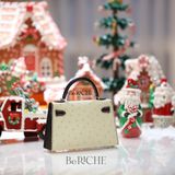  Kelly Mini K20 Ostrich Parchemin / Black PHW 