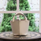  Picotin Hss P18 Cleamance Leather White/ Pearl Gray PHW 