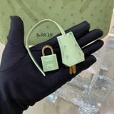  Birkin B25 Ostrich Vert Criquet GHW 