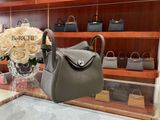  Mini Lindy 20 Clemence Leather Etain PHW 