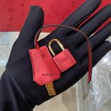  Birkin B25 Ostrich Rouge Vif GHW 