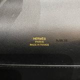  Kelly Pochette KP22 Swift Leather Black GHW 