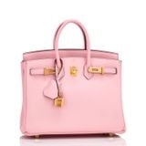  Birkin B25 Swift Rose Sakura GHW 