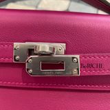  Kelly Pochette KP22 Swift Leather Rose purple 