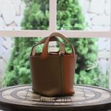  Picotin Hss P18 Cleamance Leather Gold/ Etoup/ Nata PHW 