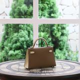  Kelly Mini Hss K20 Epsom Bicolor Etoupe/Craie GHW 