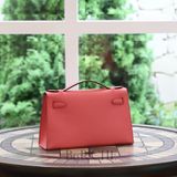  Kelly Pochette KP22 Swift Leather Rose Azalea PHW 