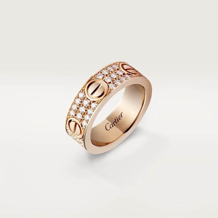 Cartier love ring pave diamonds new arrivals