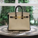  Birkin Hss B25 Bicolor Togo Craie/Noir (GHW) 