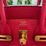  Birkin B25 Togo Rose Extreme GHW 